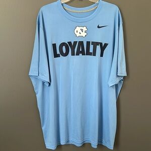 Nike Dri-Fit UNC North Carolina Tar Heels Loyalty Blue Short Sleeve Tee XXL